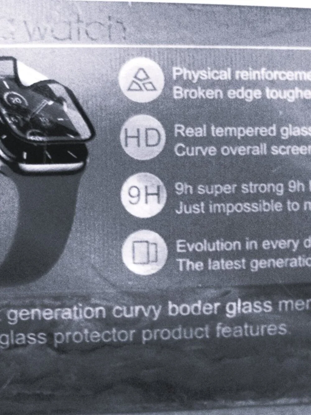 2pk.Pmma Apple band watch screen protector-tempered glass protects for 40MM-New